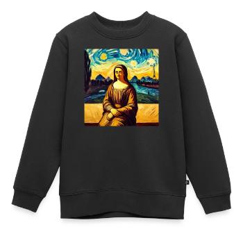Noma Lisa - Kinder Premium Organic Sweatshirt - Schwarz - Vorne - AI Model Kid Female (0cm)