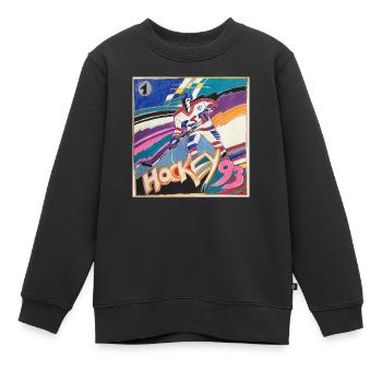 Hockey players - Kids Premium Organic Sweatshirt - black - Front - AI Model Kid Female (0cm)