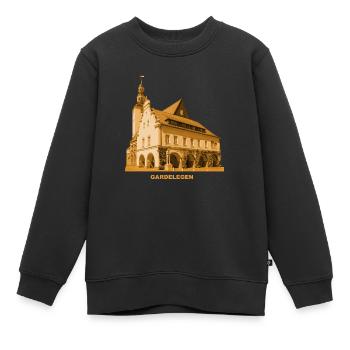 Gardelegen Rathaus Hanse Altmark Sachsen-Anhalt - Kinder Premium Organic Sweatshirt - Schwarz - Vorne - AI Model Kid Female (0cm)