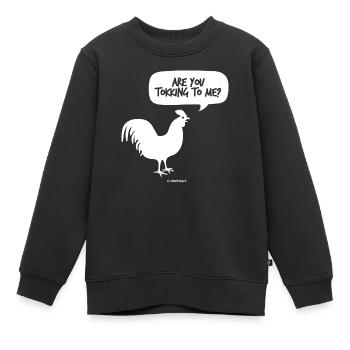 Kriechen - Kinder Premium Organic Sweatshirt - Schwarz - Vorne - AI Model Kid Female (0cm)