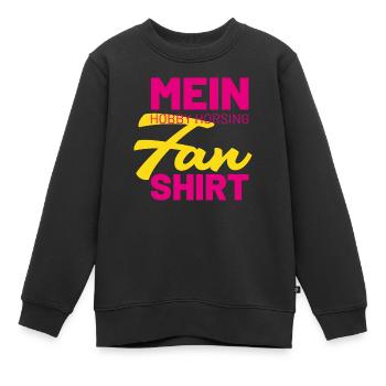 Chemise Hobby Horse Fan - Sweat Premium enfant bio - noir - Devant - AI Model Kid Female (0cm)