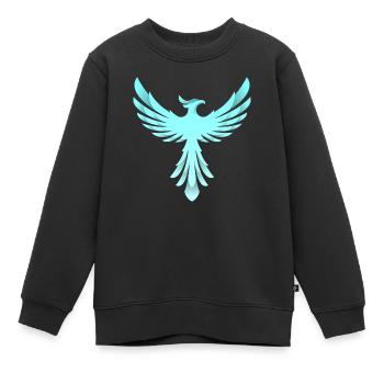 Phoenix Logo - Kinder Premium Organic Sweatshirt - Schwarz - Vorne - AI Model Kid Female (0cm)