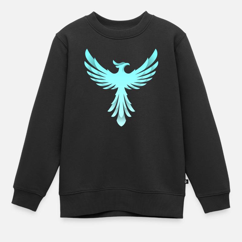 Logo du Phénix - Sweat Premium enfant bio - noir