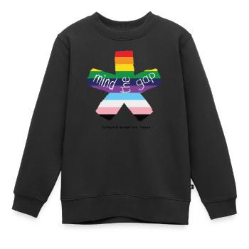blockedTitle - Kinder Premium Organic Sweatshirt - Schwarz - Vorne - AI Model Kid Female (0cm)
