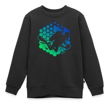 Plongée sous-marine Plongeur Plongée sous-marine Plongée sous-marine - Sweat Premium enfant bio - noir - Devant - AI Model Kid Female (0cm)