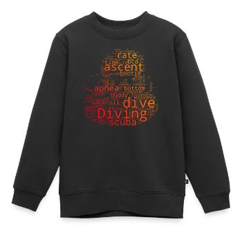 Scuba Diver Scuba Taucher Scuba Tauchen - Kinder Premium Organic Sweatshirt - Schwarz - Vorne - AI Model Kid Female (0cm)