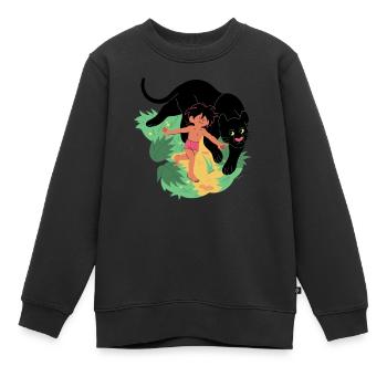 Jungle Book friends - Kinder Premium Organic Sweatshirt - Schwarz - Vorne - AI Model Kid Female (0cm)
