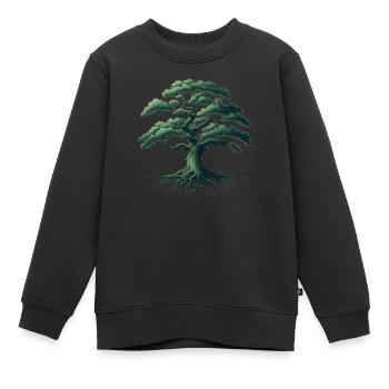 Arbre - Sweat Premium enfant bio - noir - Devant - AI Model Kid Female (0cm)