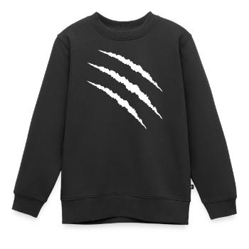 krallen - Kinder Premium Organic Sweatshirt - Schwarz - Vorne - AI Model Kid Female (0cm)