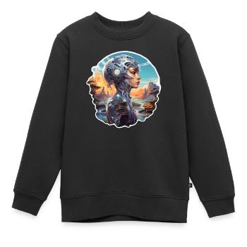 Science-fiction Fantasy - Sweat Premium enfant bio - noir - Devant - AI Model Kid Female (0cm)