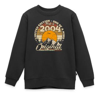 Made in 2004 Geburtstagsgeschenk 2004 Retro 2004 - Kinder Premium Organic Sweatshirt - Schwarz - Vorne - AI Model Kid Female (0cm)