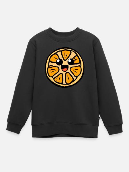 Joe l’orange - Sweat Premium enfant bio - noir