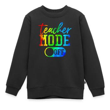 Lehramt Grundschule Lehramt Lehramt - Kinder Premium Organic Sweatshirt - Schwarz - Vorne - AI Model Kid Female (0cm)