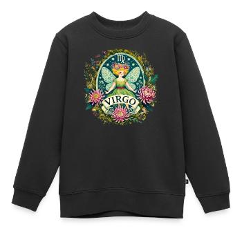 Fée Vierge - Sweat Premium enfant bio - noir - Devant - AI Model Kid Female (0cm)