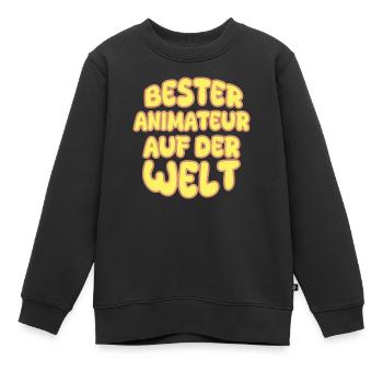 Berufung Animateur - Kinder Premium Organic Sweatshirt - Schwarz - Vorne - AI Model Kid Female (0cm)