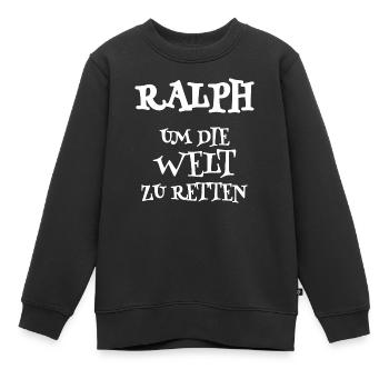 Ralph en tant que sauveur - Sweat Premium enfant bio - noir - Devant - AI Model Kid Female (0cm)