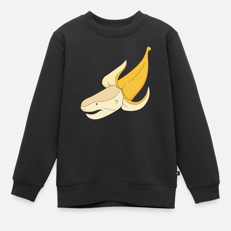 bananashark - Kinder Premium Organic Sweatshirt - Schwarz