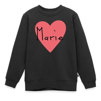 Vorname Marie Geschenk - Kinder Premium Organic Sweatshirt - Schwarz - Vorne - AI Model Kid Female (0cm)