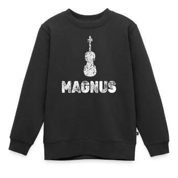 Bratsche Magnus - Kinder Premium Organic Sweatshirt - Schwarz - Vorne - AI Model Kid Female (0cm)