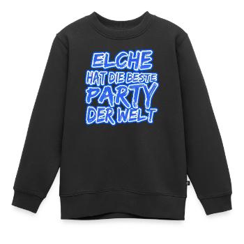 Elche Elche - Kinder Premium Organic Sweatshirt - Schwarz - Vorne - AI Model Kid Female (0cm)