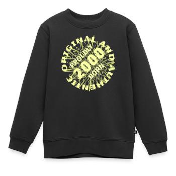 Original 2000 - Kinder Premium Organic Sweatshirt - Schwarz - Vorne - AI Model Kid Female (0cm)