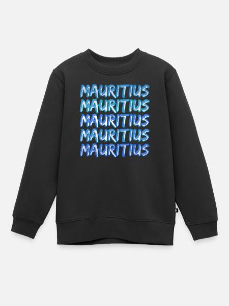 Gift for Mauritius - Kids Premium Organic Sweatshirt - black