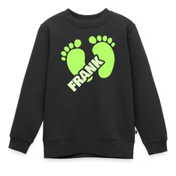 Geburt Frank - Kinder Premium Organic Sweatshirt - Schwarz - Vorne - AI Model Kid Female (0cm)