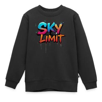 sky is the limit - Kinder Premium Organic Sweatshirt - Schwarz - Vorne - AI Model Kid Female (0cm)