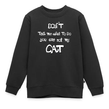 Don´t tell me - Kinder Premium Organic Sweatshirt - Schwarz - Vorne - AI Model Kid Female (0cm)