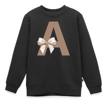 Brief an den Knoten - Kinder Premium Organic Sweatshirt - Schwarz - Vorne - AI Model Kid Female (0cm)