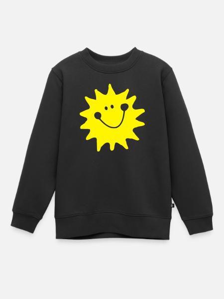 Sonne - Kinder Premium Organic Sweatshirt - Schwarz