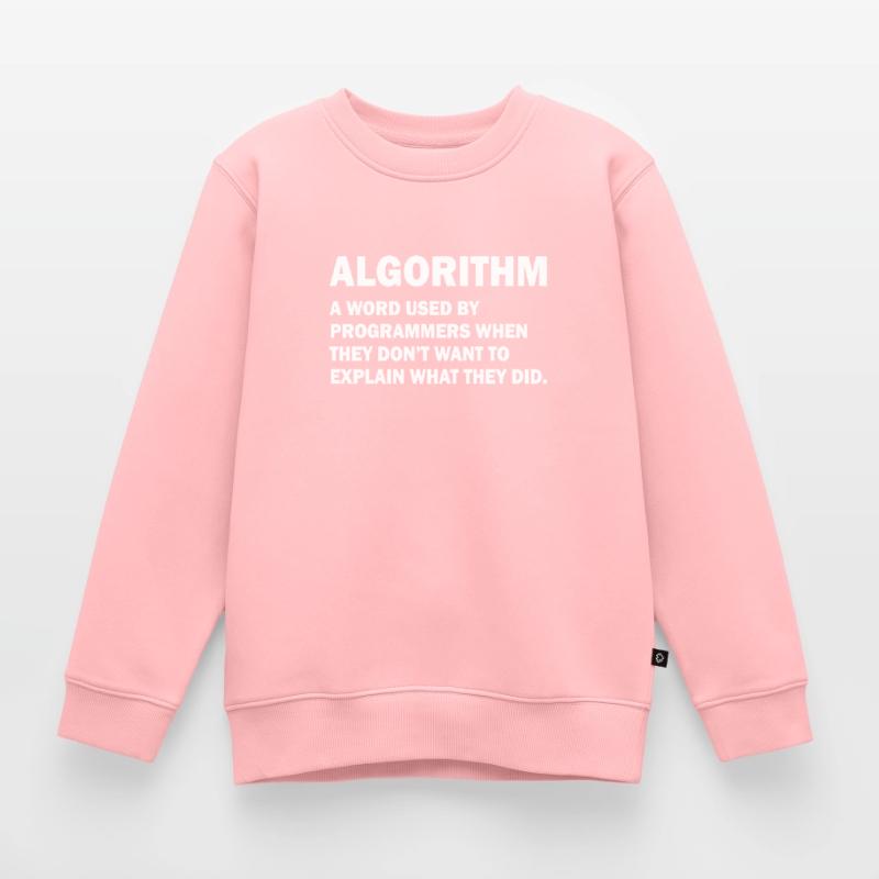 Algorithm Admin Informatique Nerd programmation Sweat Premium enfant bio