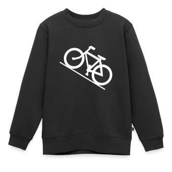 Bicyclette - Sweat Premium enfant bio - noir - Devant - AI Model Kid Female (0cm)