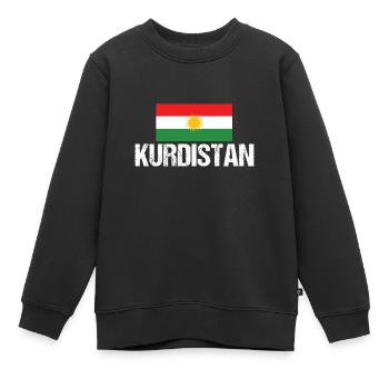 Kurden Kurdistan - Kinder Premium Organic Sweatshirt - Schwarz - Vorne - AI Model Kid Female (0cm)