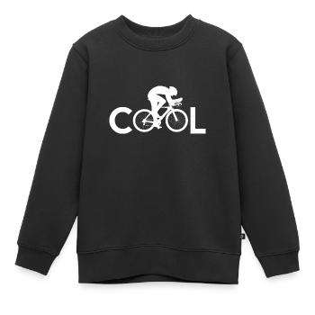 Cool - Sweat Premium enfant bio - noir - Devant - AI Model Kid Female (0cm)