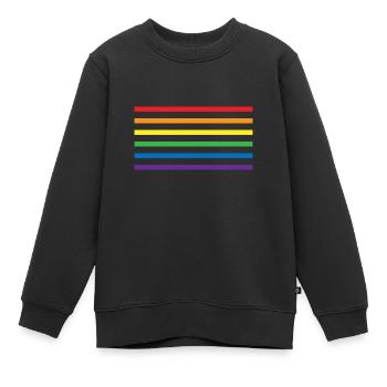 LGBT Sort cadeau Pride Droits Transgenres - Sweat Premium enfant bio - noir - Devant - AI Model Kid Female (0cm)