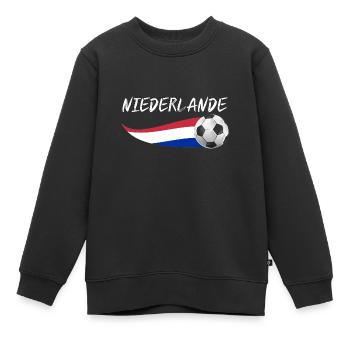 Holland Niederländer Niederlande - Kinder Premium Organic Sweatshirt - Schwarz - Vorne - AI Model Kid Female (0cm)