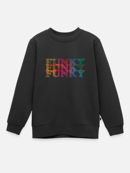 Funky - Kinder Premium Organic Sweatshirt - Schwarz