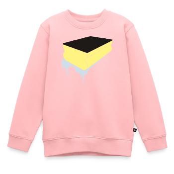clean_schwamm - Kinder Premium Organic Sweatshirt - Rosa - Vorne - AI Model Kid Female (0cm)