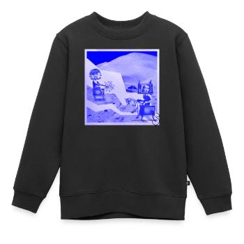 TV-STAR 3 - Kinder Premium Organic Sweatshirt - Schwarz - Vorne - AI Model Kid Female (0cm)
