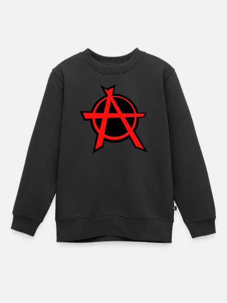 Anarchiste - Sweat Premium enfant bio - noir