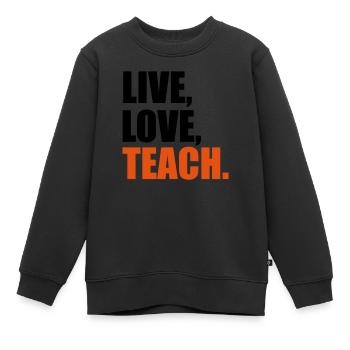 Lehrer - Kinder Premium Organic Sweatshirt - Schwarz - Vorne - AI Model Kid Female (0cm)
