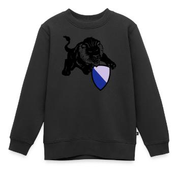 zürich löwe - Kinder Premium Organic Sweatshirt - Schwarz - Vorne - AI Model Kid Female (0cm)