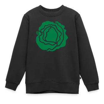 Salat - Kinder Premium Organic Sweatshirt - Schwarz - Vorne - AI Model Kid Female (0cm)