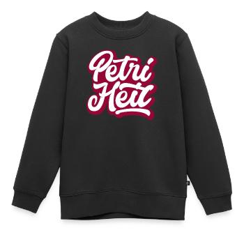 Petri Heil - Kinder Premium Organic Sweatshirt - Schwarz - Vorne - AI Model Kid Female (0cm)