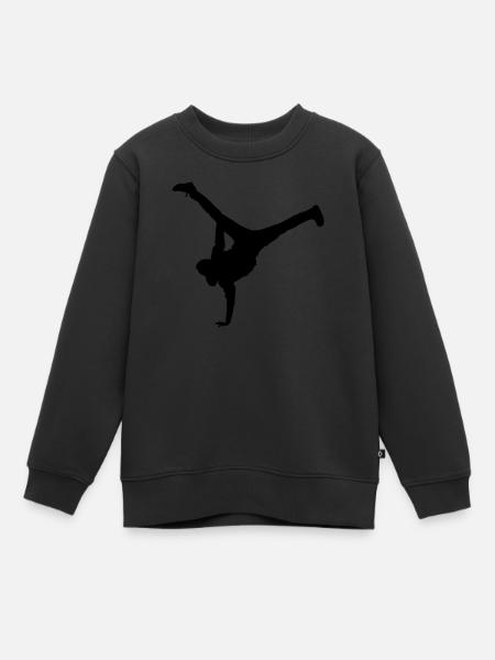 breakdance move - Kinder Premium Organic Sweatshirt - Schwarz