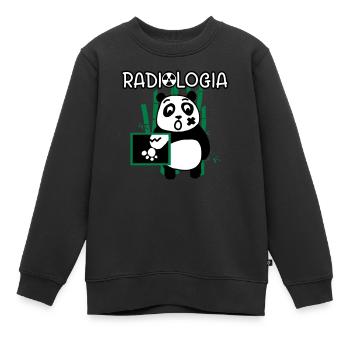 Radiologie Panda - Kinder Premium Organic Sweatshirt - Schwarz - Vorne - AI Model Kid Female (0cm)