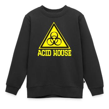 maison acide - Sweat Premium enfant bio - noir - Devant - AI Model Kid Female (0cm)