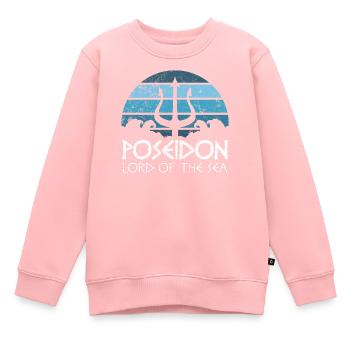 Poseidon Trident T Shirt Griechische Götter Herr - Kinder Premium Organic Sweatshirt - Rosa - Vorne - AI Model Kid Female (0cm)