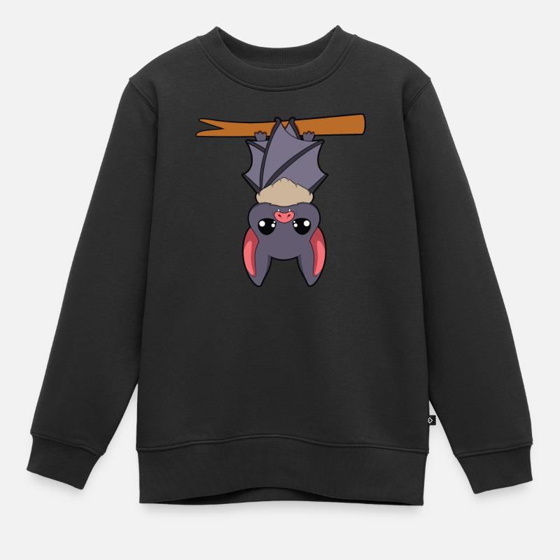 Chauve-souris - Sweat Premium enfant bio - noir